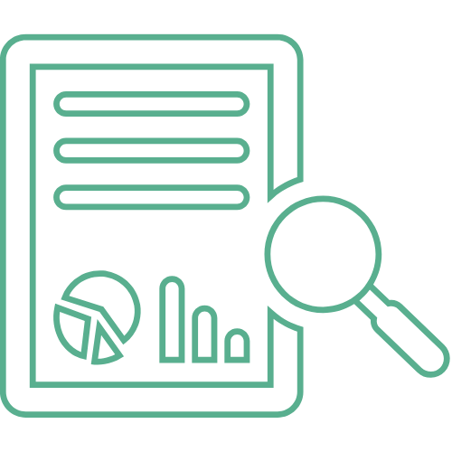 Icon analysis chart line