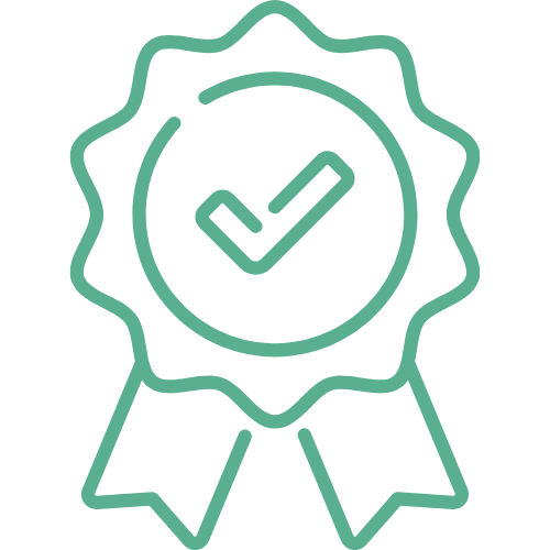 Icon verified badge line